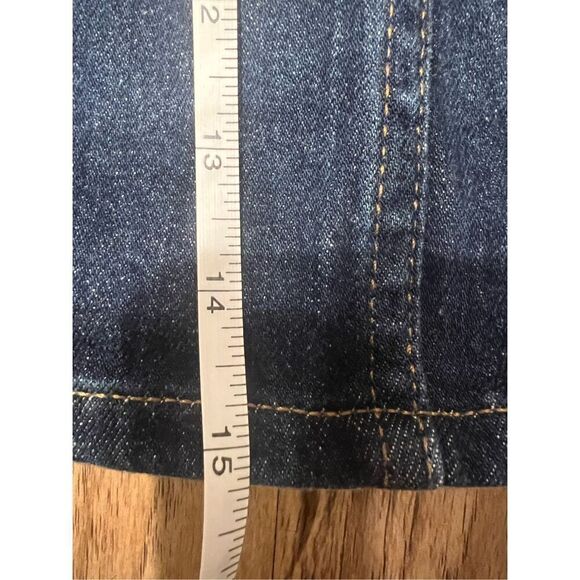 Madewell Patch Pockets Button Front Denim Mini Skirt Size S - Picture 6 of 6